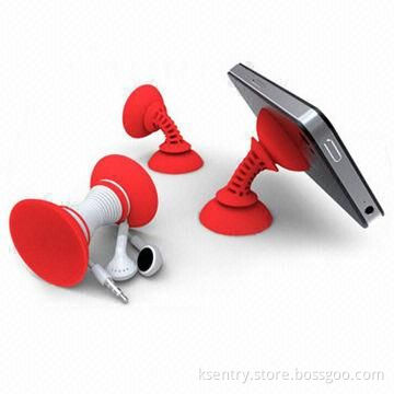 Suction Stands for iPhone 5, Fashionable Dual Sucker/Eco-friendly Material, Can Adjustable Any Views